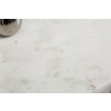 Luxusní odkládací stolek Marble I 35cm bílý mramor/stříbrný rám