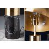 Stylová stolní lampa Borgua 52cm černý mramor