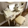Klasický psací a toaletní stůl Sophia 123cm bílý