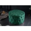 Designový sametový taburet Modern Barock 75cm zelený s úložným prostorem