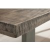 Luxusní industriální lavice Aero Mango Grey 170cm z masivu