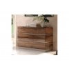 Moderná komoda Rusty Walnut 115cm vysoký lesk