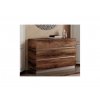 Moderná komoda Rusty Walnut 115cm vysoký lesk
