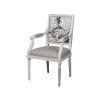 86992 2 stylova zidle palm scene s rucni malbou