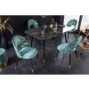 Designová jídelní židle Flower tyrkys samet