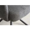 Designová otočná židle Jorge tmavě šedá retro styl
