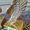 Stylové zarážky na knihy Wings 23cm zlaté