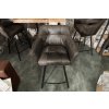 Designová barová židle Lone taupe šedá