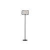 Moderní stojací lampa Black Cage 164cm kovová