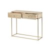 Designový konzolový stolek Golden Mango 100cm dvě zásuvky