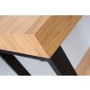 Industriální psací stůl Studio 120cm dub/černý