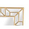 Luxusní Art-Deco zrcadlo Siri 158x80cm se zlatým rámem