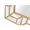 Luxusní Art-Deco zrcadlo Siri 158x80cm se zlatým rámem