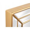 Luxusní Art-Deco zrcadlo Siri 158x80cm se zlatým rámem