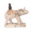 Stylové zarážky na knihy Elephant with Monkey 25cm