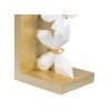 Stylové zarážky na knihy Golden White Butterfly 19cm