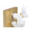 Stylové zarážky na knihy Golden White Butterfly 19cm