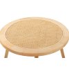 Designový odkládací stolek Grid Rattan 60cm boho styl