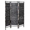 Bambusový černý paraván 170x150cm