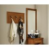 Rustikální nástěnný věšák Isabelle III 86cm ořech