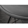 Designová retro židle Scandinavia II šedá samet