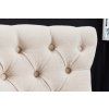 Chesterfield židle s drukovaným opěradlem