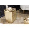 Příruční stolek Uno 45 cm zlatý kovový design moderní interiér