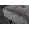 Stylová čalouněná lavice Boutique 100cm šedá textura