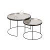 Konferenční stolky Blend III Orient stříbrné set 2