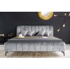 Stylová čalouněná postel Amsterdam 160x200cm šedá samet