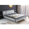 Stylová čalouněná postel Amsterdam 160x200cm šedá samet