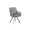 Designová otočná židle Lone II šedá