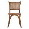 Stylová dřevěná jídelní židle Manila Square ratan