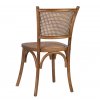 Stylová dřevěná jídelní židle Manila Square ratan