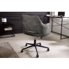Stylové kancelářské křeslo Patty šedé samet