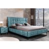Designová manželská postel Boutique 160cm modrá