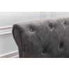 Luxusní chesterfield postel Sally 180x200cm šedá