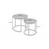 Moderní konferenční stolky Elegance 45 cm zasouvací set