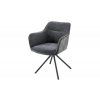 Designová židle kovová černá konstrukce