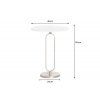 Kulatý stolek Elegance 60 cm elegantní interiérový doplněk