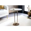 Odkládací stolek Elegance 60 cm mramor zlatá kovová konstrukce