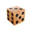Odkládací stolek Cube 41 cm masivní struktura moderní interiér