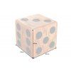 Stylový stolek Cube 41 cm přírodní dekor dřevo
