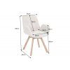 Elegantní křesílko bouclé otočný design