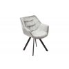 Dizajnová stolička Dutch šedá zamat