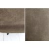 Designová židle Lucca taupe hnědá s područkami