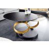 Designový stolek Rings Gold kruhový motiv