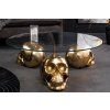 Konferenční stolek Skull 90 cm zlatý design