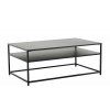 Elegantní stolek Europe Slim 100 cm černý kov