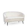 Designová bílá pohovka Mia 141 cm